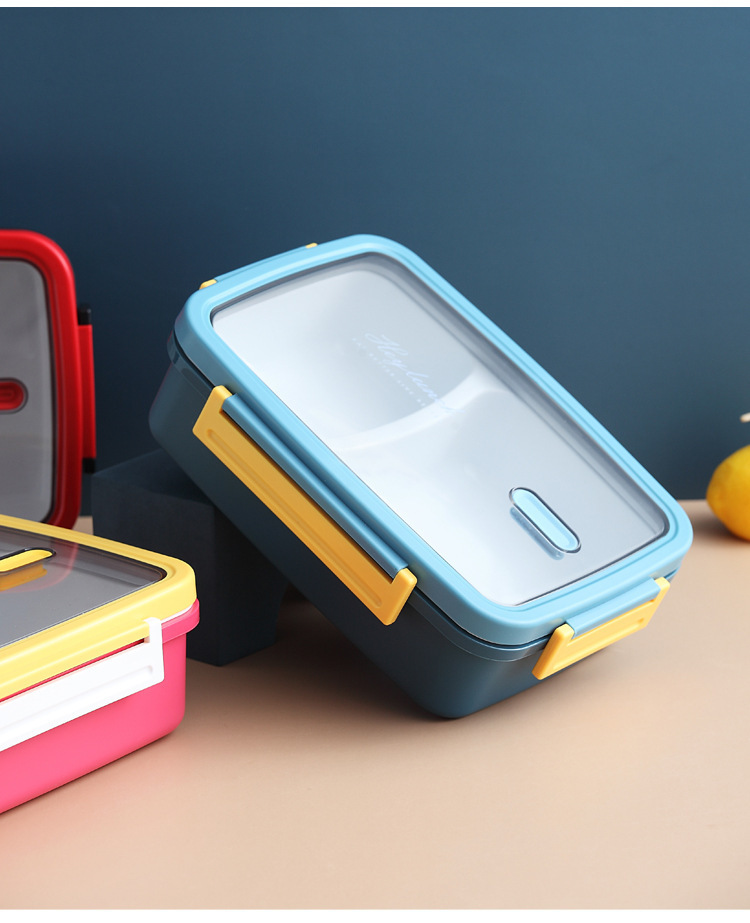 北欧ins风便当盒莫兰迪色分格饭盒 微波炉健身上班学生打饭盒餐盒详情17