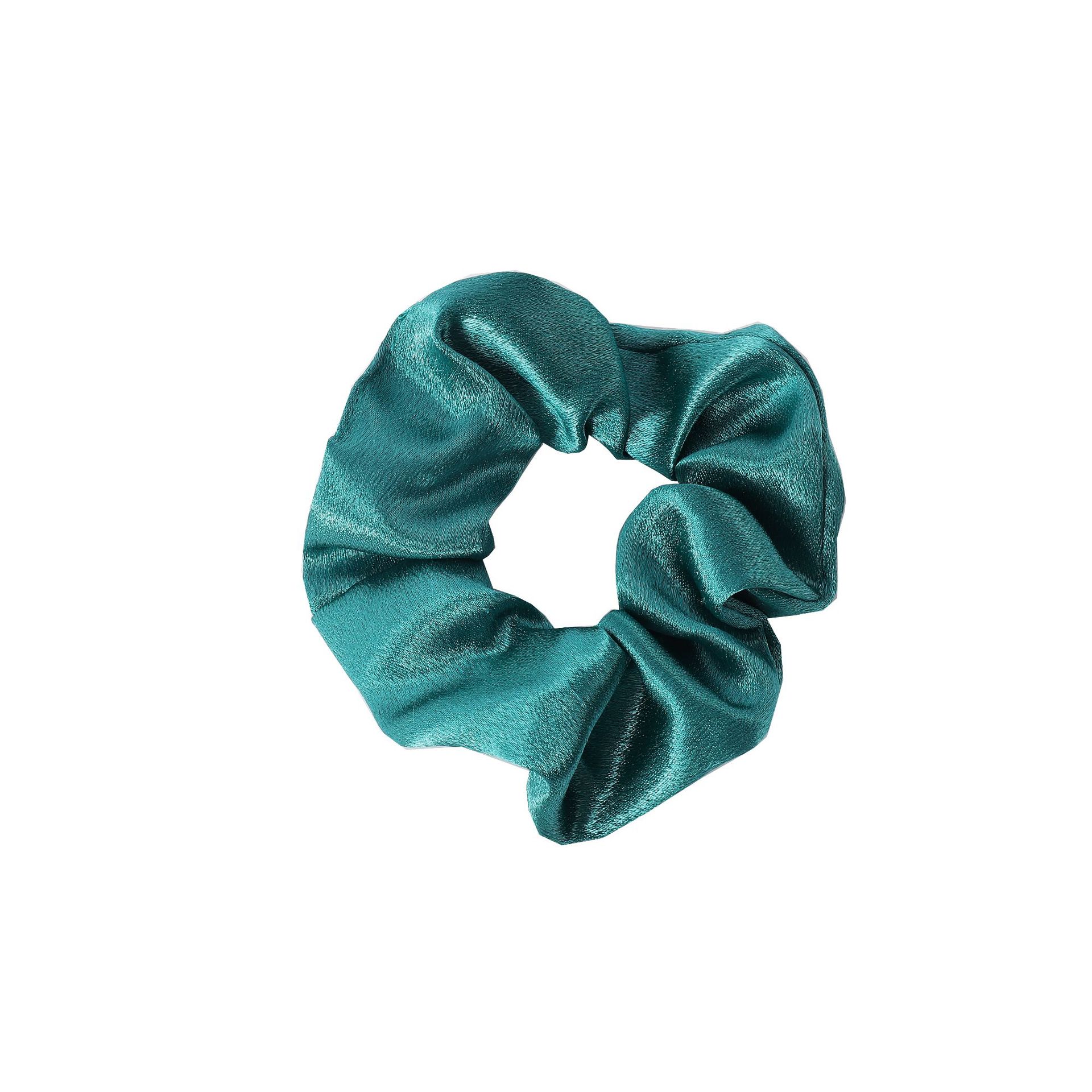 Cross-border solid-color crystal satin hair tie, elegant headwear, simple hair tie, hair accessory, small hair band, large fat intestine hair band pic 23