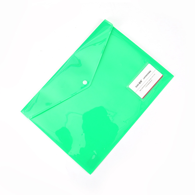 Factory wholesale A4 color snap document storage file bags in fluorescent color pic 6