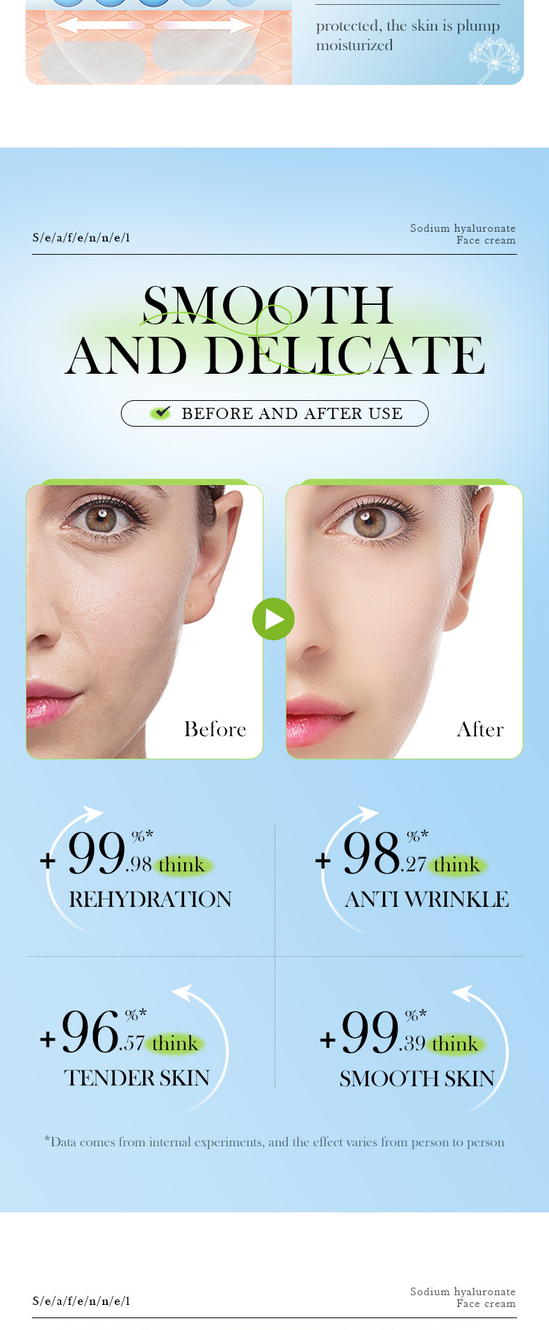 Cross-border trade BIOAOUA Sea Fennel Hyaluronic Acid Nourishing Cream Hydrates, moisturizes and improves fine lines pic 8