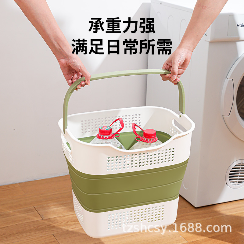 一件代发 新款衣服折叠收纳篮 脏衣篮儿童玩具篮家居日用品小百货详情9