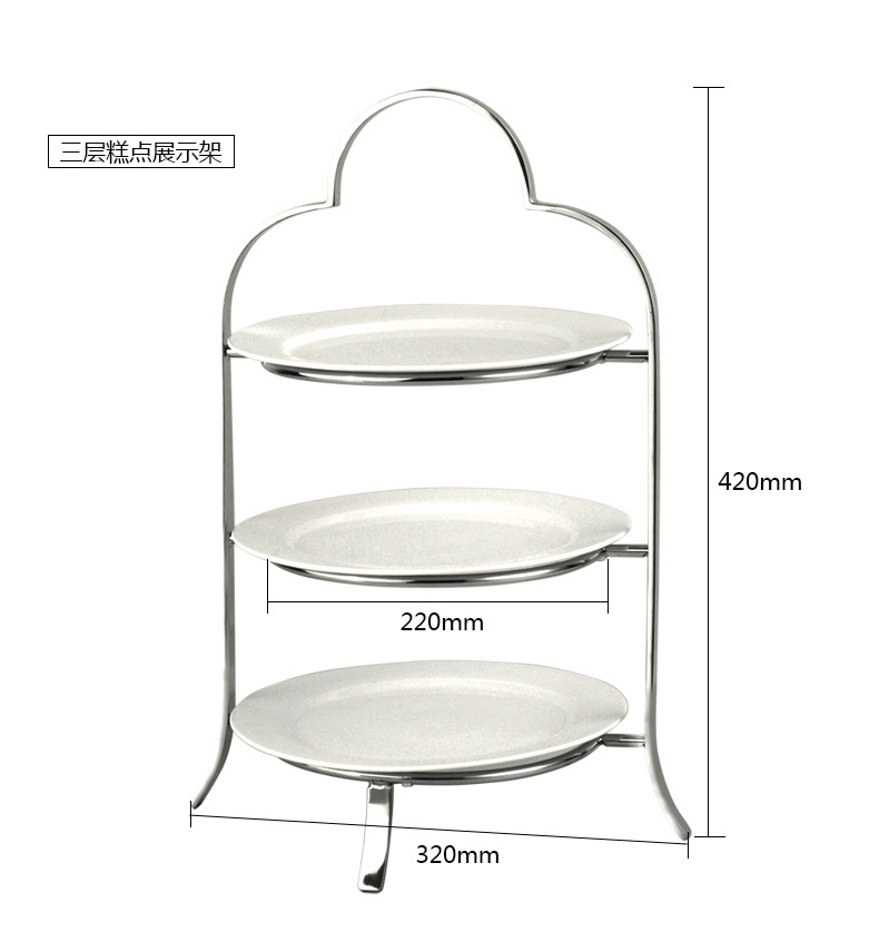 欧式下午茶点心架子 铁艺婚庆甜品台鸟笼摆件 杯子蛋糕架多层西点详情4