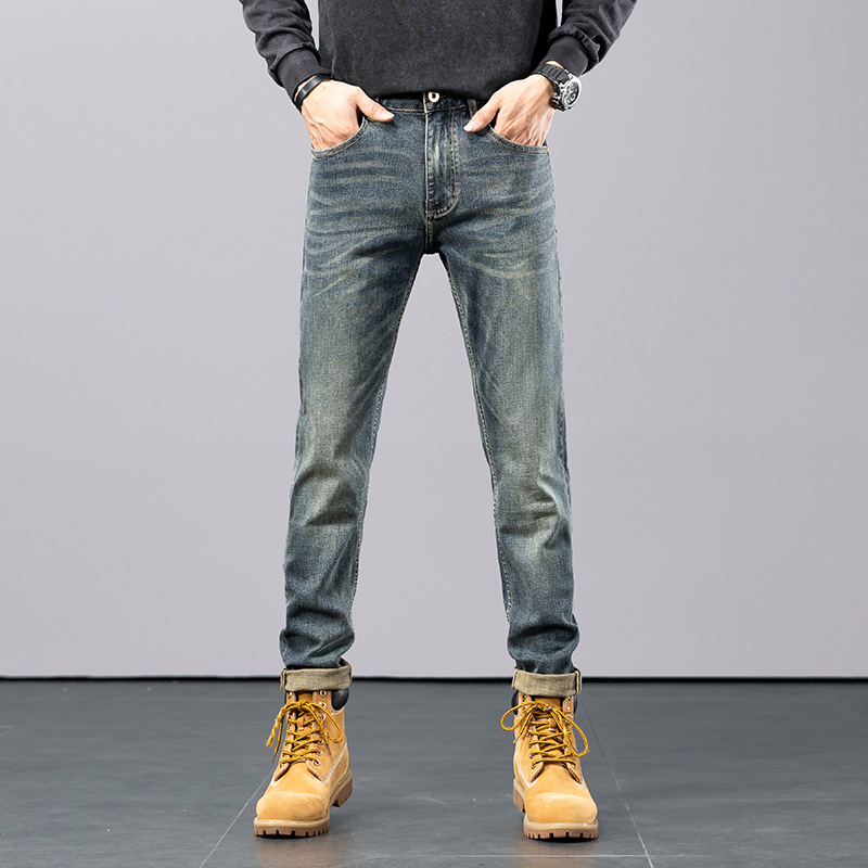 美式大牛直筒牛仔裤男秋季新款潮牌修身舒适柔软水洗休闲百搭长裤详情5