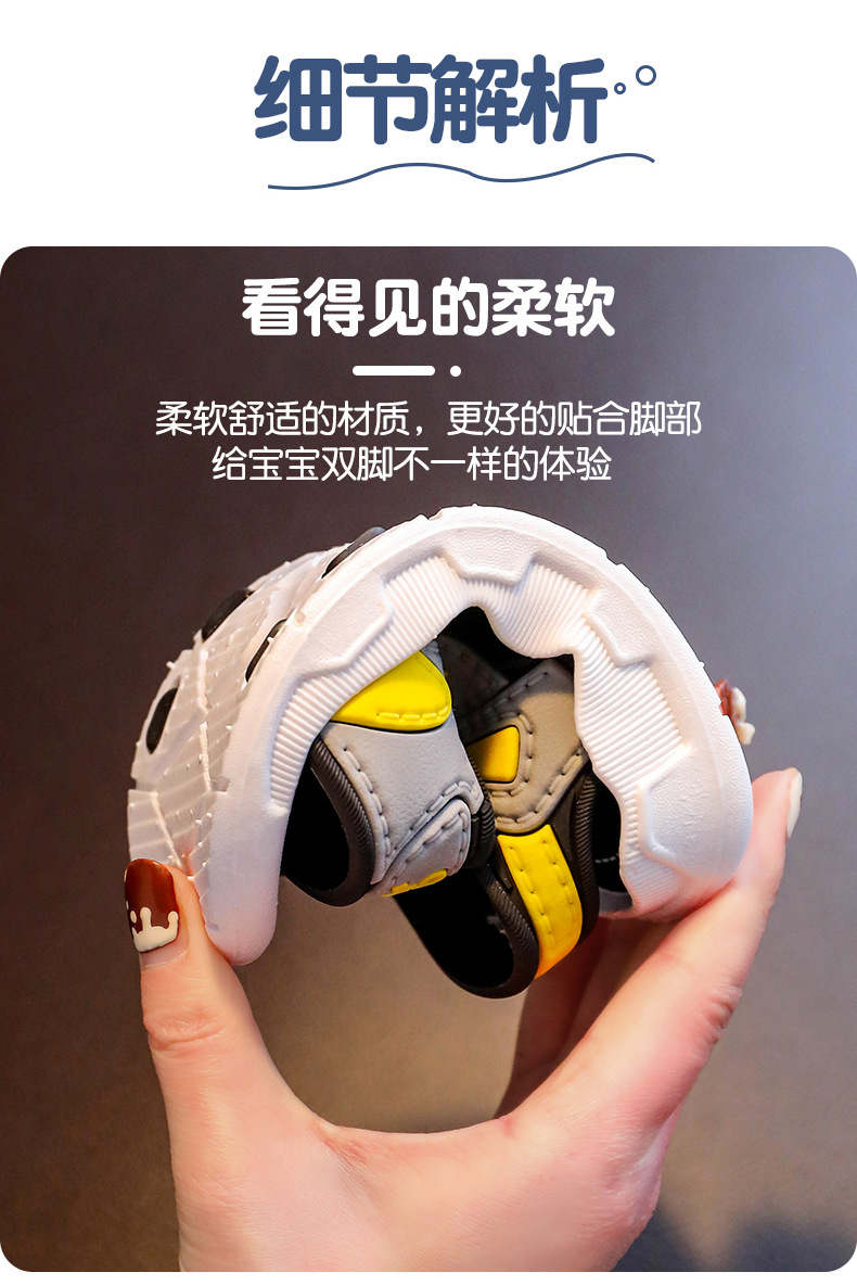 女童凉鞋夏2024新款软底防滑时尚中大童公主儿童小童女孩沙滩童鞋详情4