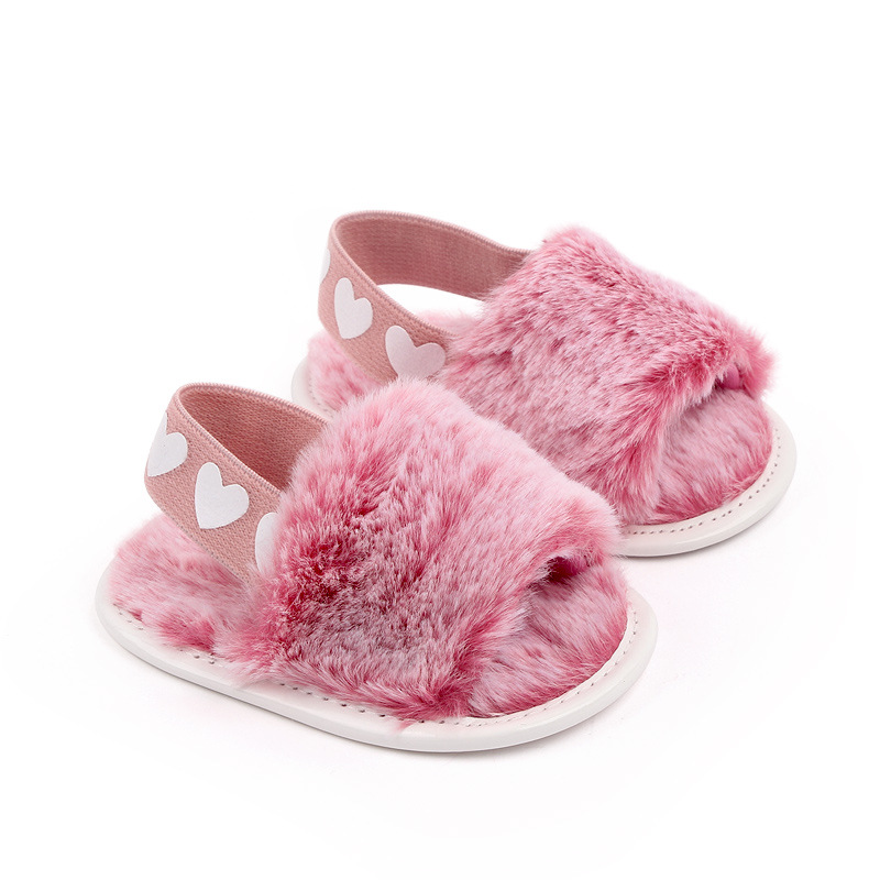 Baby cloth sandals, new style baby sandals, tie-dyed fur sandals, summer walking shoes, baby shoes 2801 pic 7