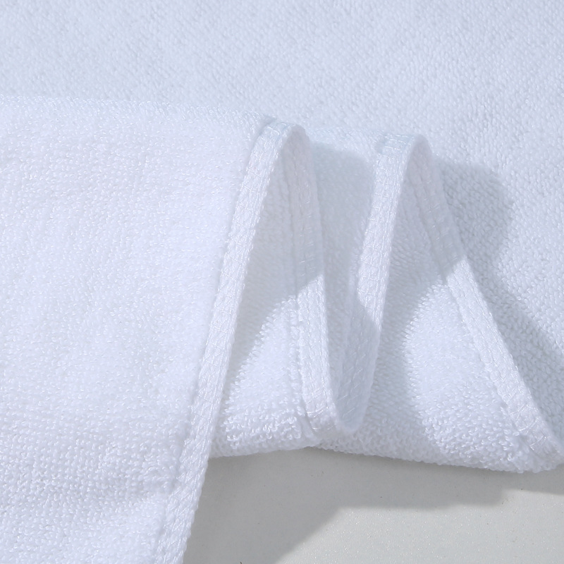 Wholesale pure cotton towels, 21 pieces, hotel bath towels, hotel bath white towels, embroidered logo, custom-made foreign trade towels pic 11