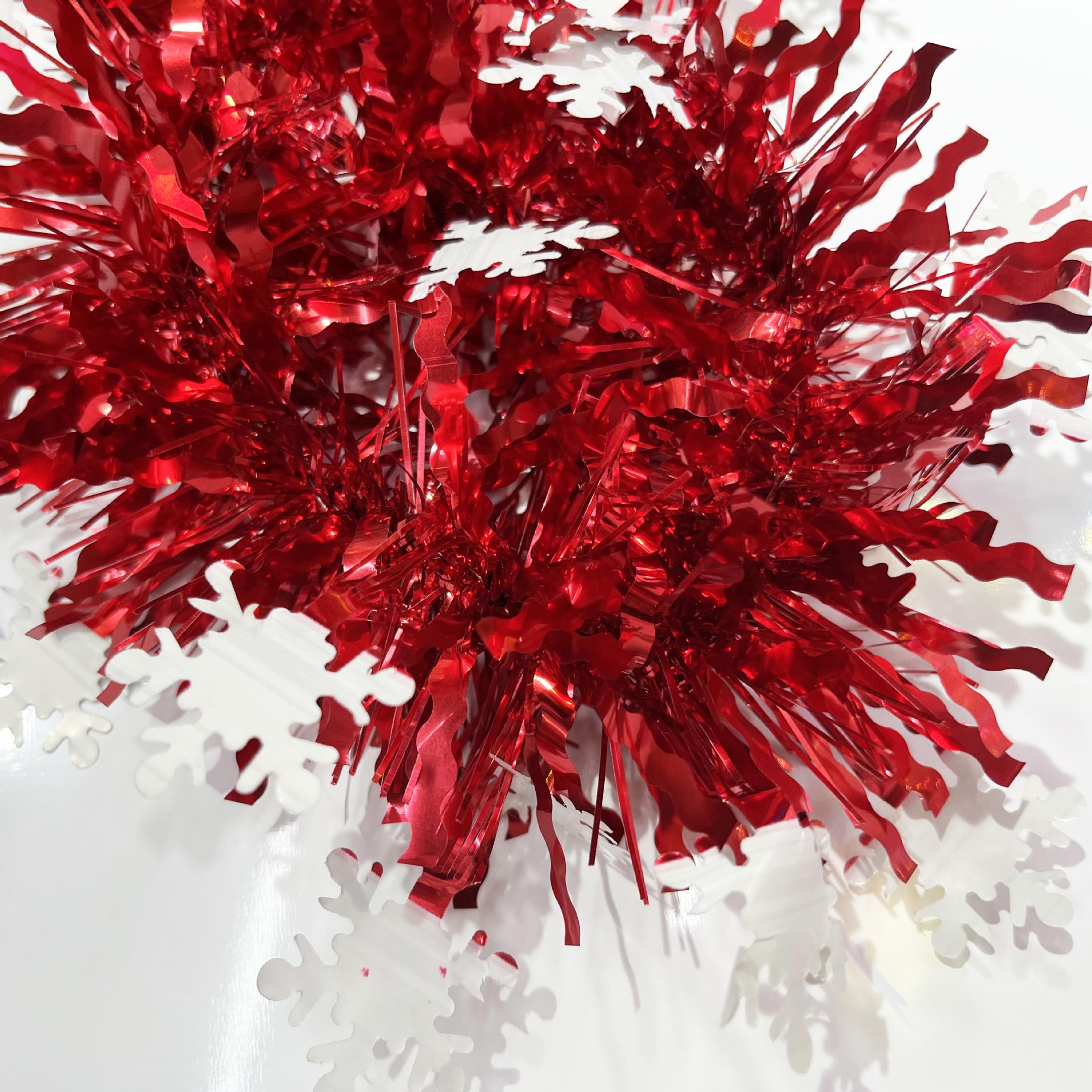 Snowflake woolen strips, Christmas tree decorations, festival wedding room party decorations, birthday woolen strips and colorful strips pic 5