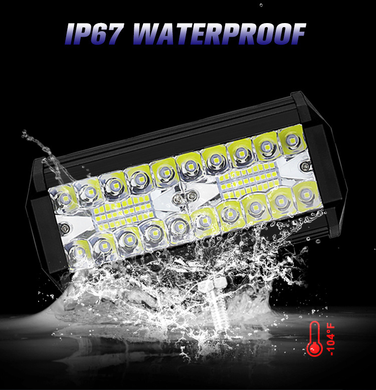 三木款20车灯双拼120W汽车LED工作灯 越野车改装车顶灯前照灯批发详情8