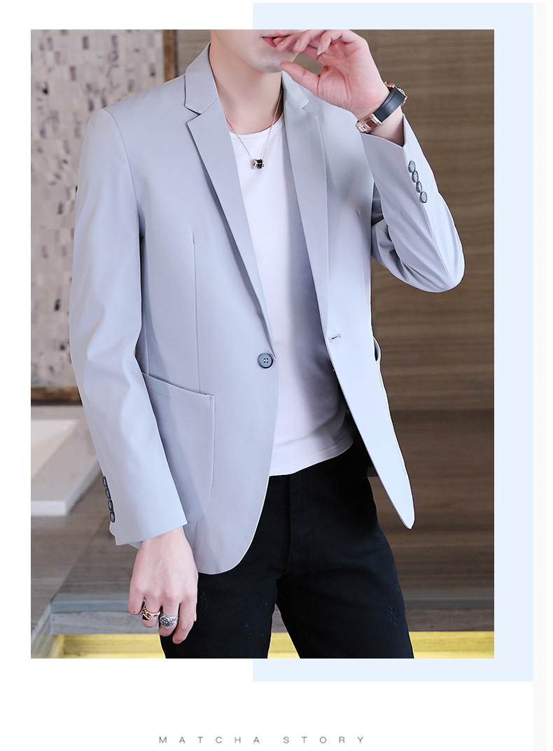 Primavera/otoño 2022 nuevos trajes casuales para hombre versión coreana trajes para hombre trajes para hombre chaquetas de alta gama para hombre pic 9