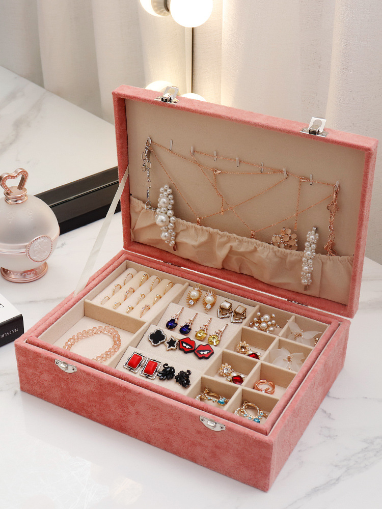 面膜收纳盒亚克力透明抽屉式口红护肤品桌面整理盒化妆品置物架详情45