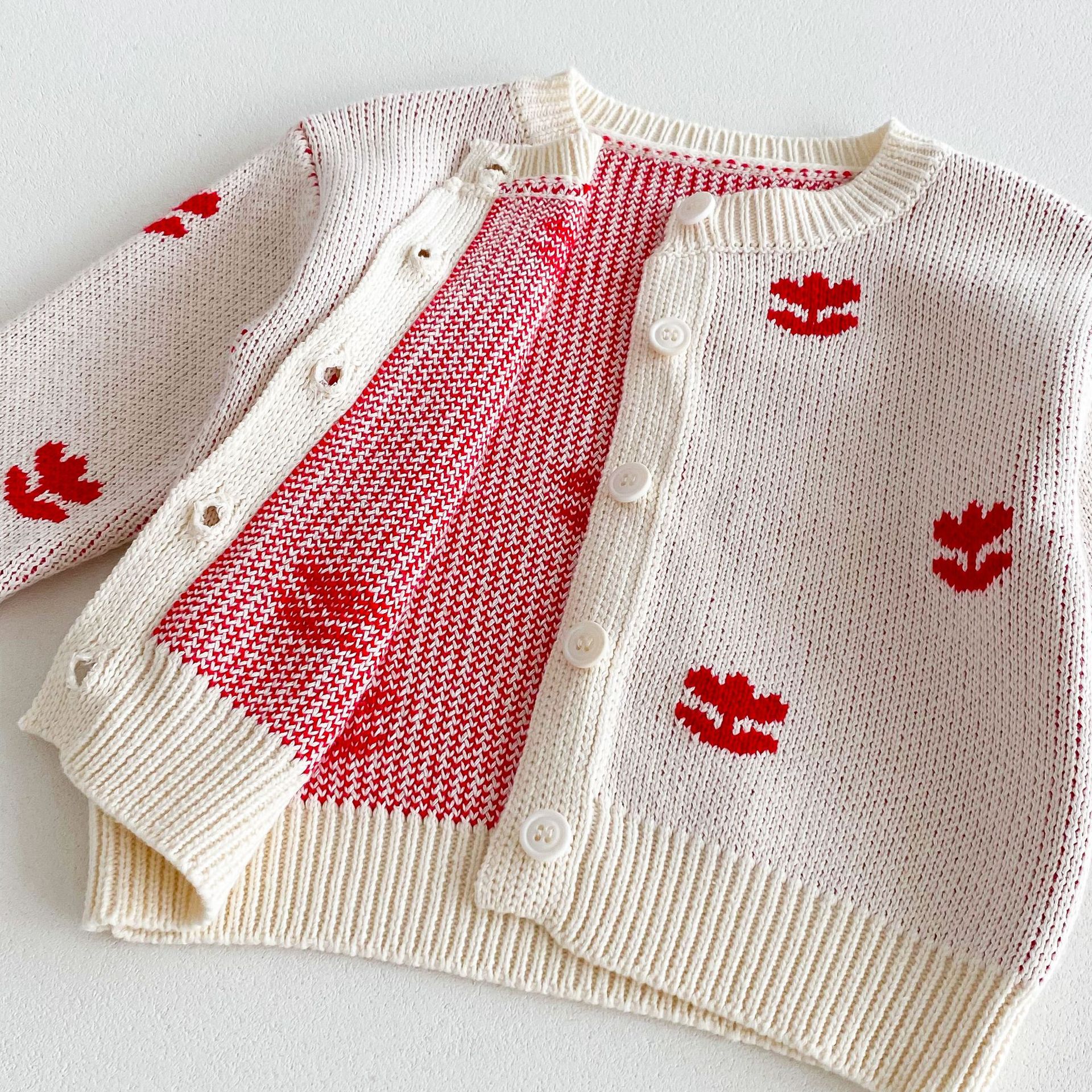 2024秋季新款中小童衣服韩版童装毛衣外套女童拼色公主针织开衫详情23