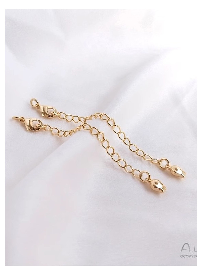 14K包金保色尾链延长链自制手链项链diy手工饰品配件手作首饰材料详情7