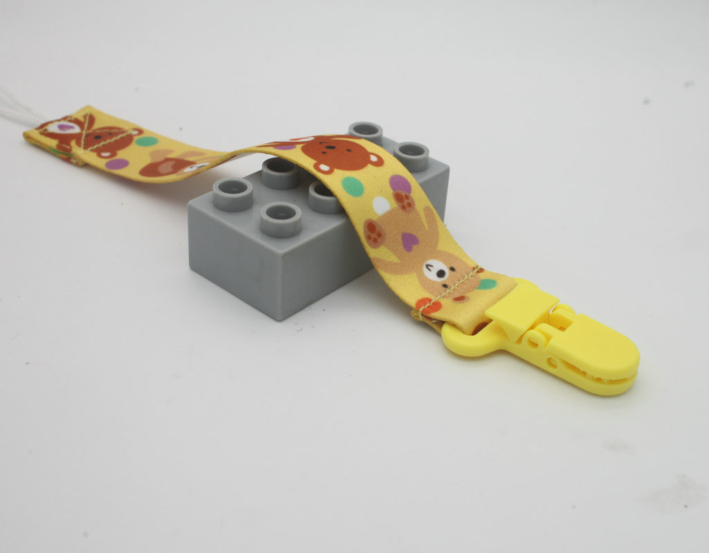 Productos para bebés personalizados cadena de chupete cordón de chupete correas anticaída clip de chupete en stock pic 16
