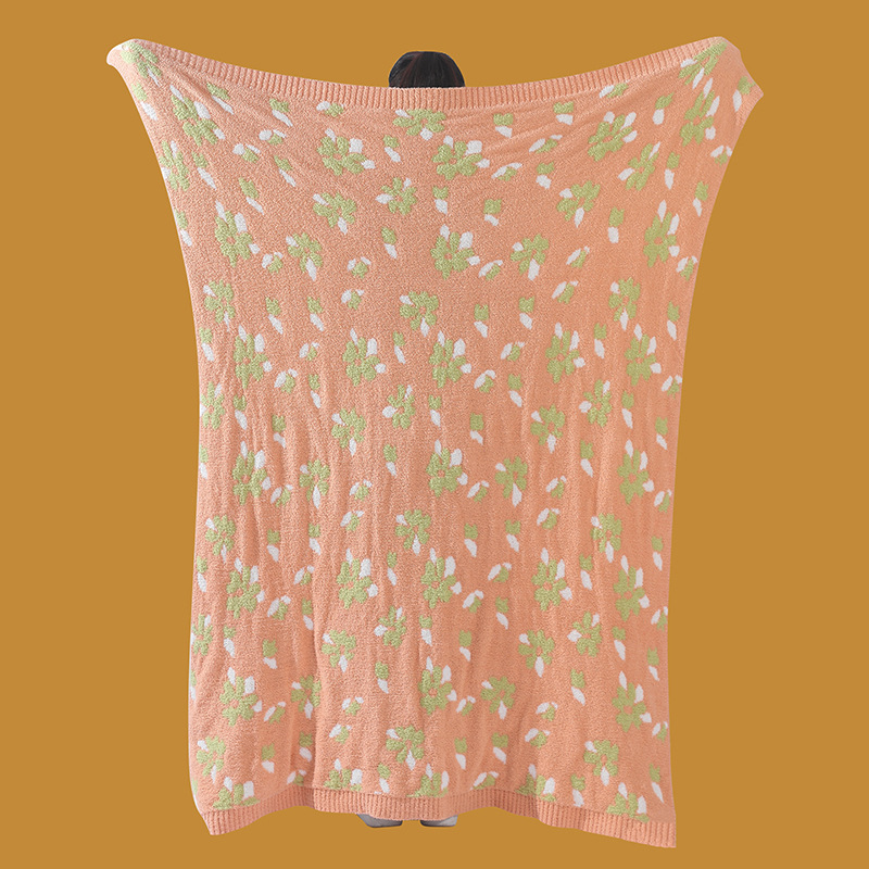 ins Country Style Class A half-sided velvet blanket Homestay bed flag decoration blanket Soft knitted sofa nap blanket pic 14