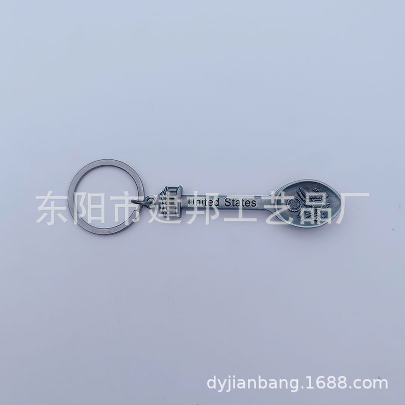 金属开瓶器旅游纪念品美国US挂件钥匙扣开瓶器锌合金勺子详情7