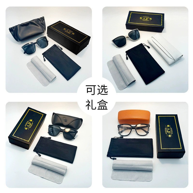New retro, versatile sunglasses for daily use, UV protection, artistic, individualistic, refined semi-framed, and niche ins sunglasses pic 2