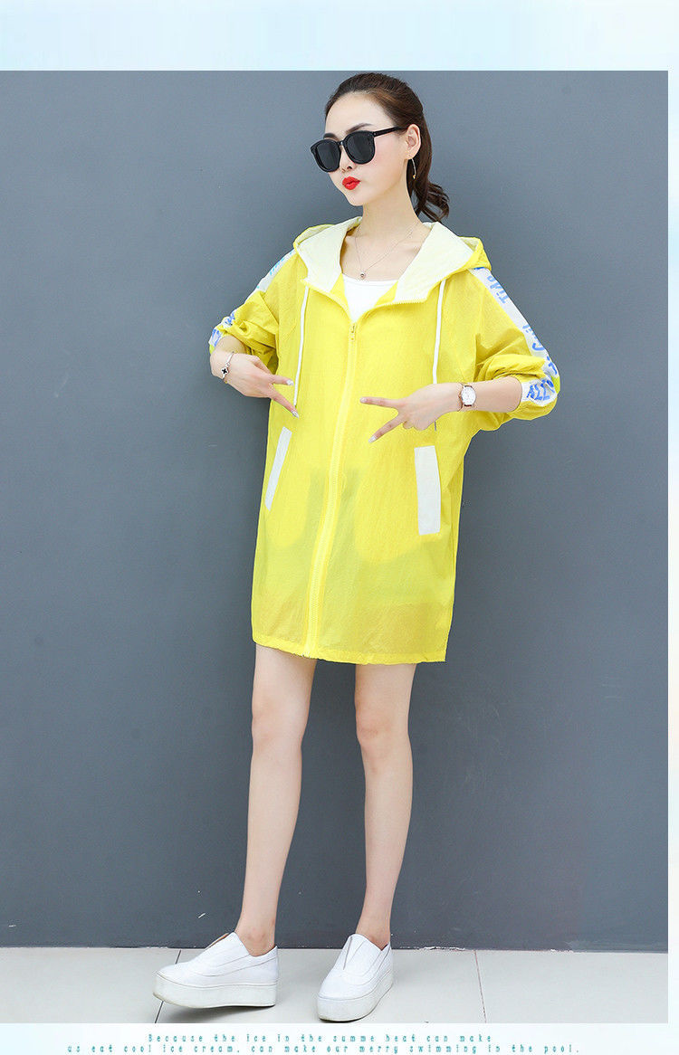 The new summer 2021 sun-protective clothing for women, mid-length windbreaker, Korean-style loose and breathable large-sized sun-protective clothing, and light jacket are trendy pic 10