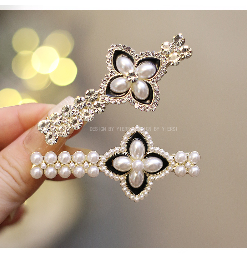 小香风水钻刘海夹前额发夹女侧边小夹子边夹女头饰发卡鸭嘴一字夹详情18