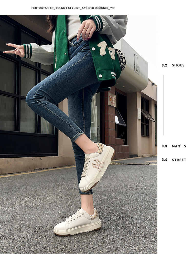 跨境小白鞋女款秋季高级感厚底轻便板鞋女百搭配裙子运动休闲鞋男详情18