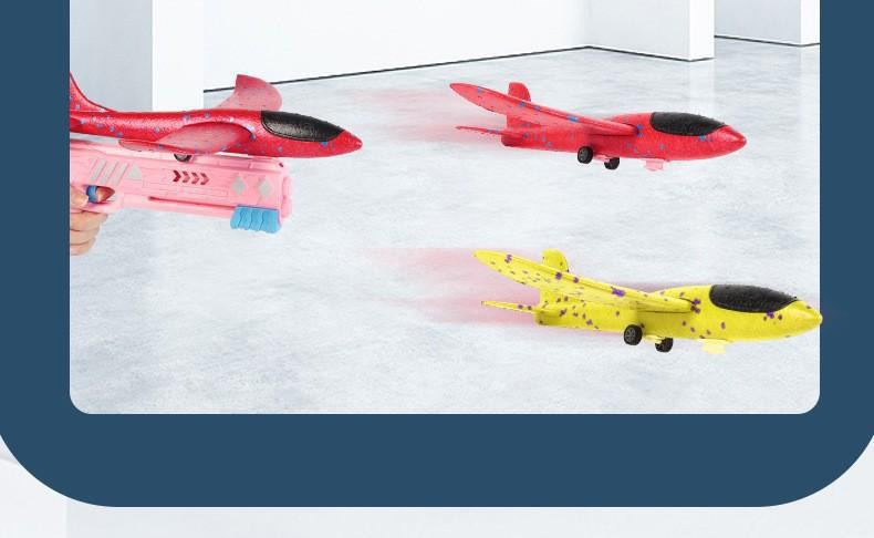 手抛飞机手掷手抛的回旋模型泡沫飞机儿童滑翔机义乌地摊详情7