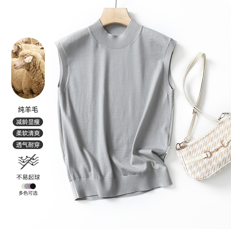 Fine-spun machine-washable wool sweater for women, spring and autumn, 16-stitch 100% knitted sweater for women, casual and versatile cardigan, BN667 pic 19