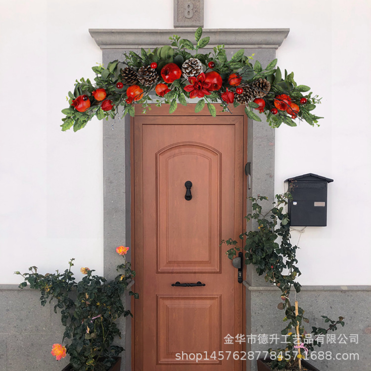 New home decoration with simulated pomegranate doors, wall hangings, festive new home decorations, hotel scene arrangement ornaments pic 11