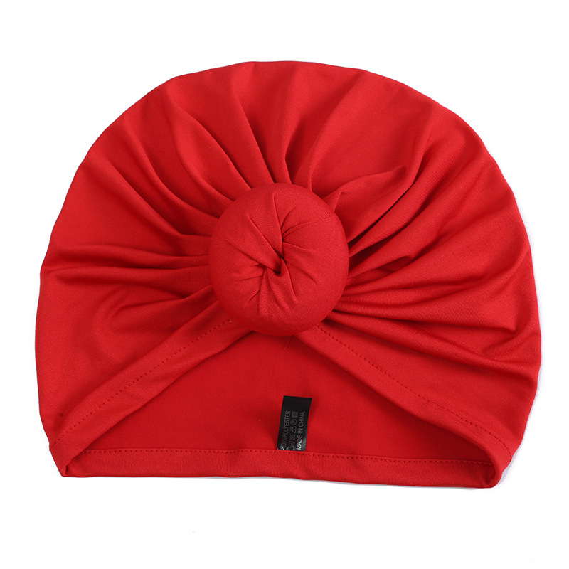 定制头巾帽加印logo运动时尚褶皱套头包头帽定做印度弹力头巾帽详情6