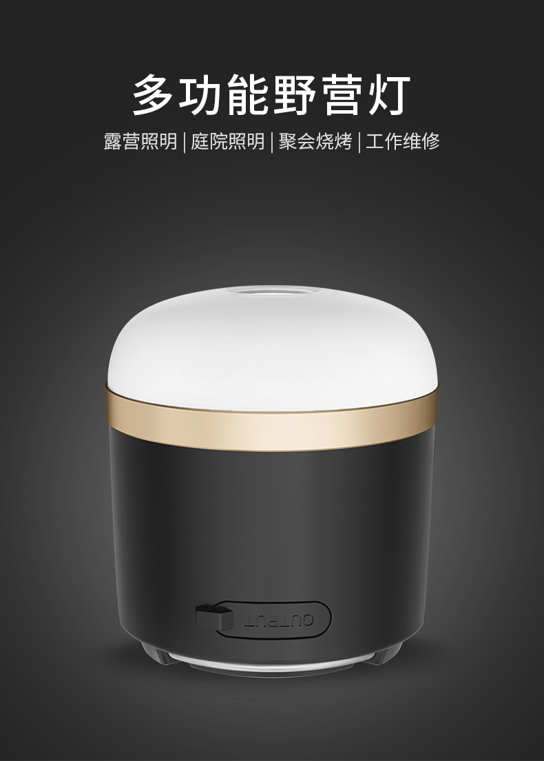 Cross-border new outdoor multi-functional charging camping light, camp light, high-brightness tent light, camping LED light, emergency pic 1
