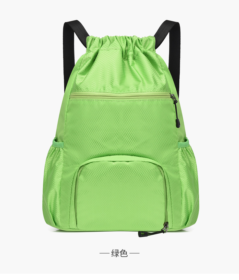束口收纳袋大容量运动抽绳多功能篮球包干湿分离游泳包旅游双肩包详情19