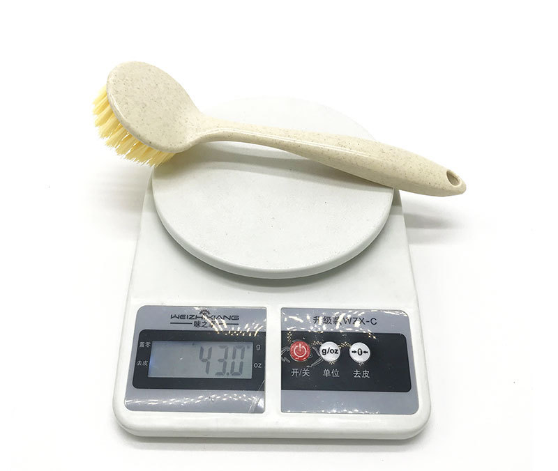 1086 Wheat straw pot brush with round head and long handle, kitchen cleaning pot and bowl brush, wholesale of general merchandise pic 10