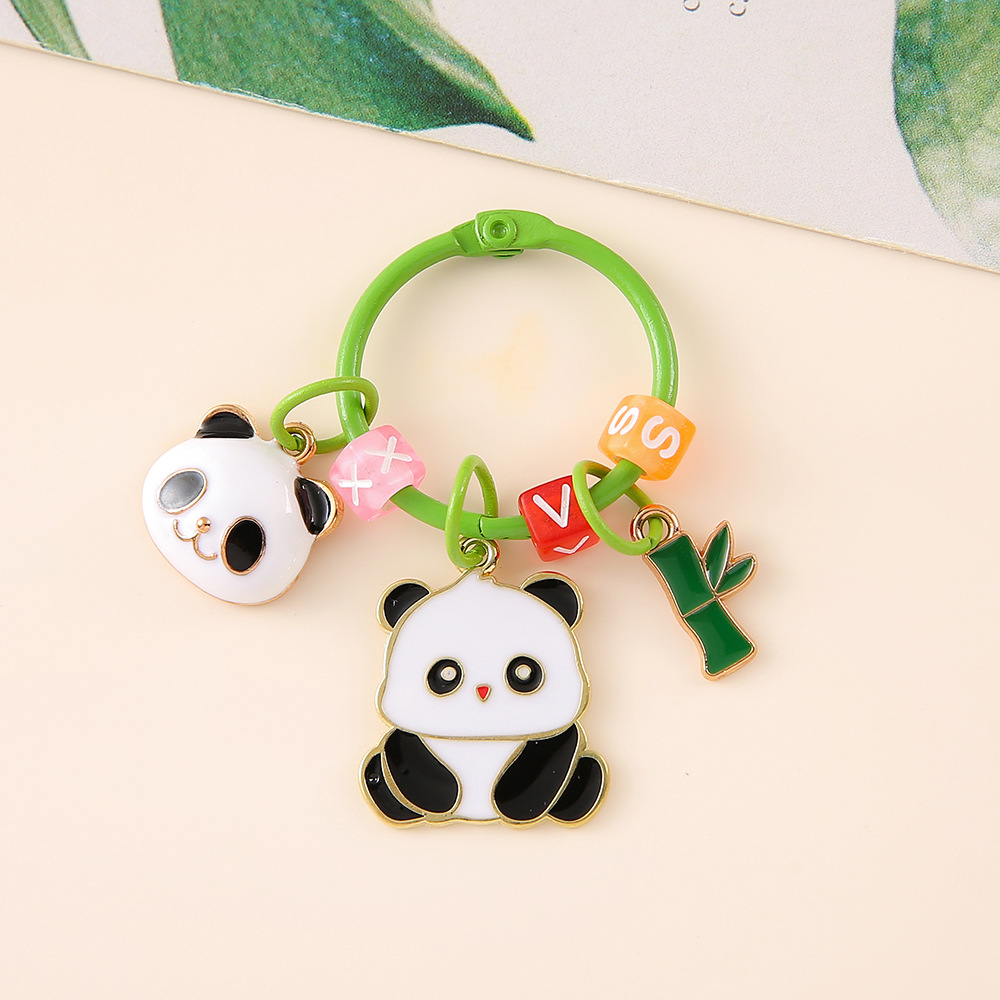 国潮成都创意卡通大熊猫钥匙扣可爱文创挂件情侣旅游纪念小礼品详情7