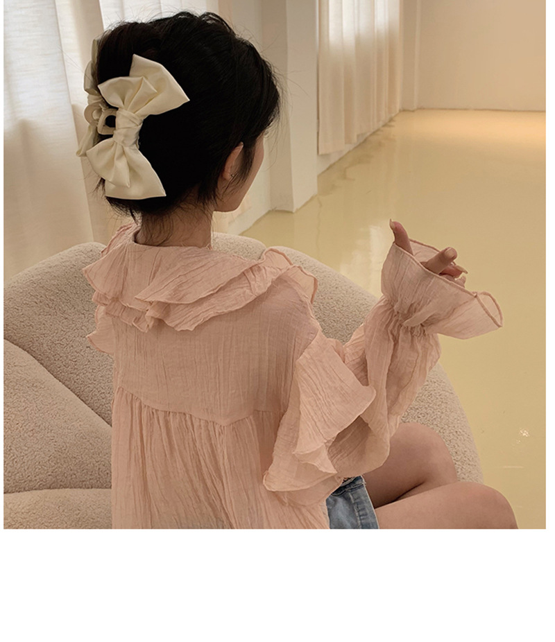 在逃公主头饰黑色双面大蝴蝶结抓夹发饰气质鲨鱼夹子发夹女后脑勺详情24