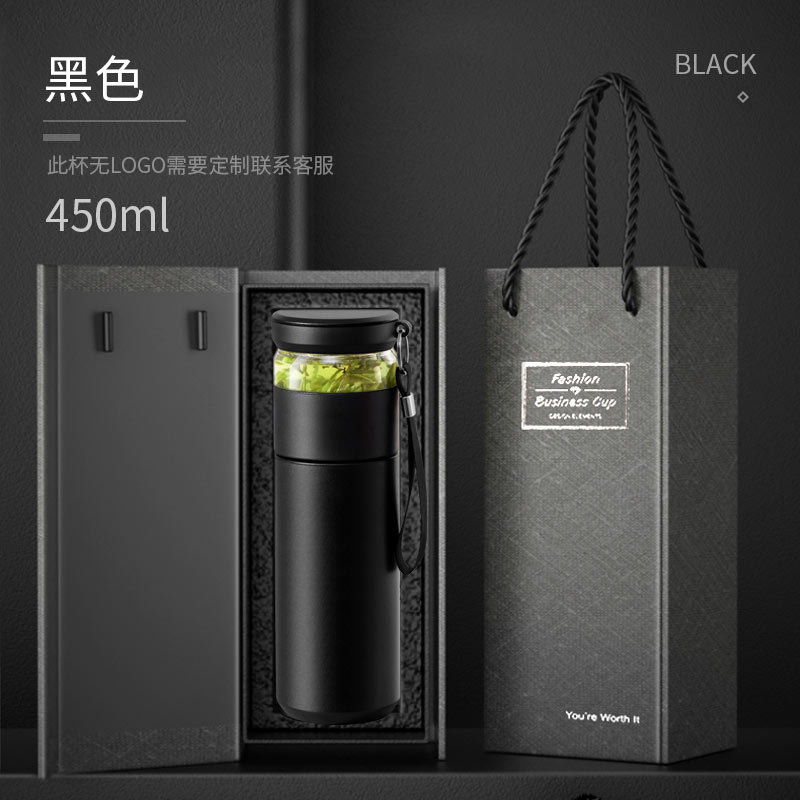 新款茶水分离保温杯316不锈钢水杯男士家用加厚杯子陶瓷礼盒茶杯详情3