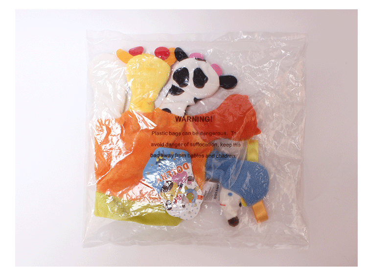 Baby cartoon animal finger puppets with cloth books, sound paper, early education parent-child interactive hand toys pic 11