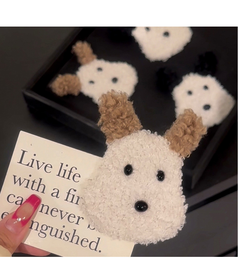 2023秋冬新款可爱小狗发夹趣味少女心刘海夹边夹BB夹碎发夹子发饰详情17