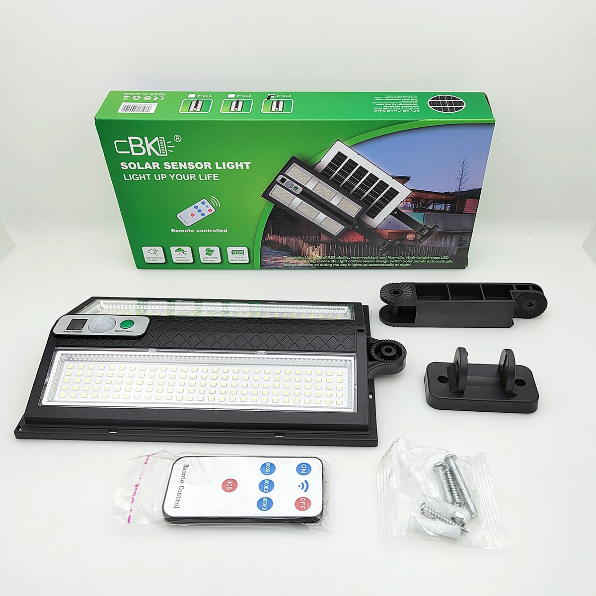 New solar lamps, solar street lamps with remote control, human body sensing, high-capacity outdoor courtyard lamps and villa lamps pic 8