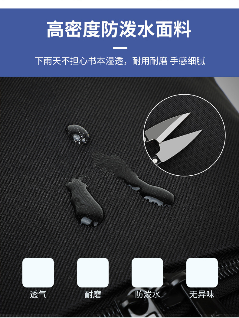 电脑包中学生书包工厂 男女夜光户外休闲背包 潮牌箱包韩版双肩包详情15