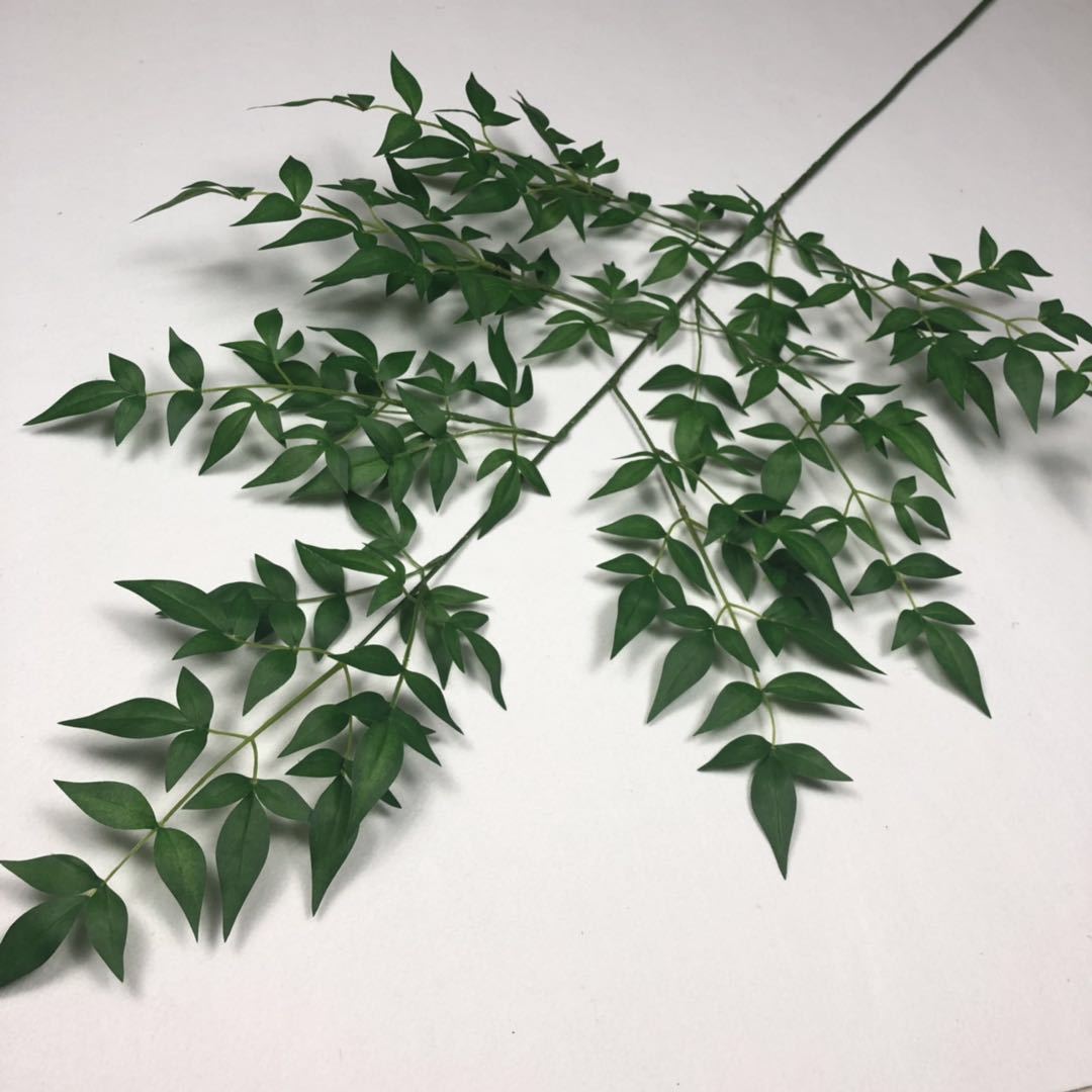Simulated Nandina bamboo leaves and branches, wedding props, simulated leaves, artificial leaves, simulated branches, garden branches, simulated leaves pic 20