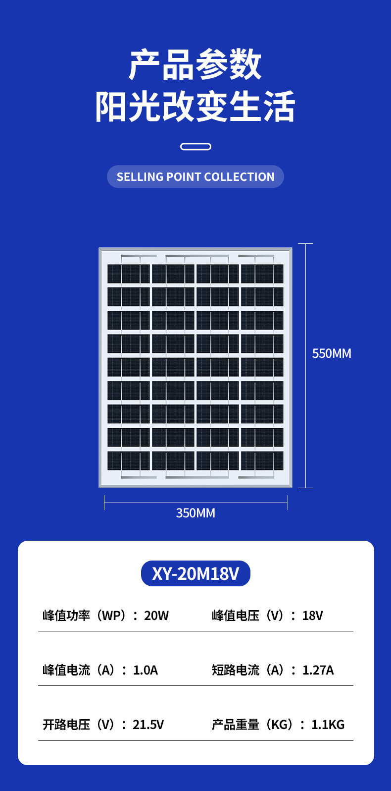 Solar panels: 20W-500W aluminum frame monocrystalline and polycrystalline photovoltaic power generation panels, household 12V - 36V solar panels pic 5