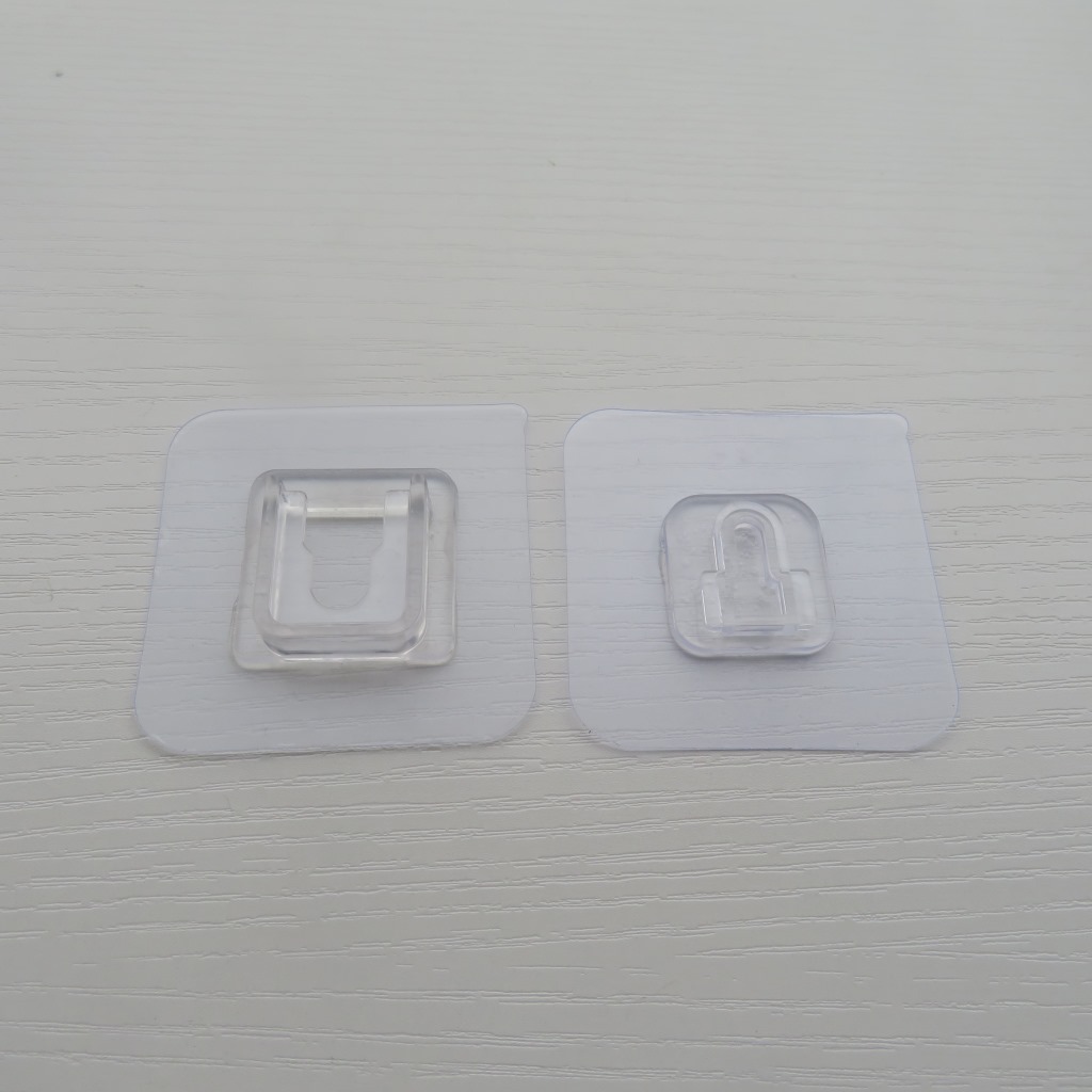 Adhesive seamless clip collection shelving, ironwork hook accessories, adhesive wall chopstick holder fixing stickers pic 3