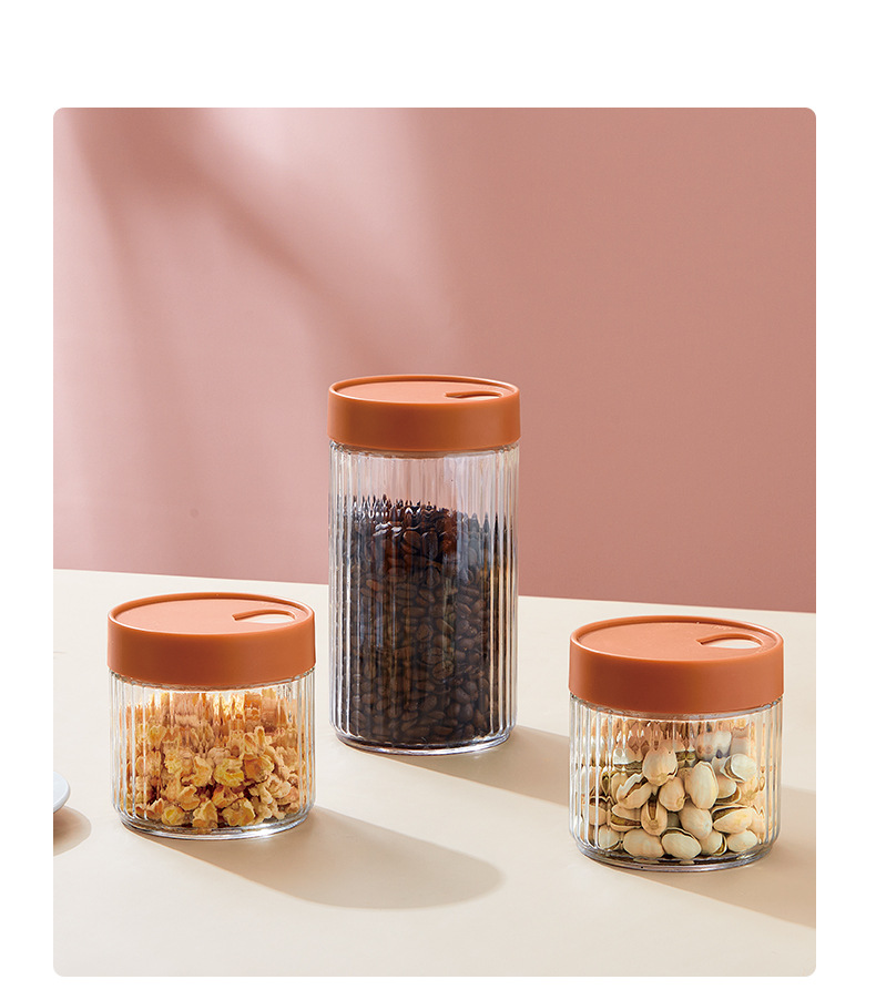 Tarros de vidrio cocina transparente leche en polvo latas de almacenamiento regalos para el hogar supermercado snacks secos grano multigrano caja de almacenamiento pic 7