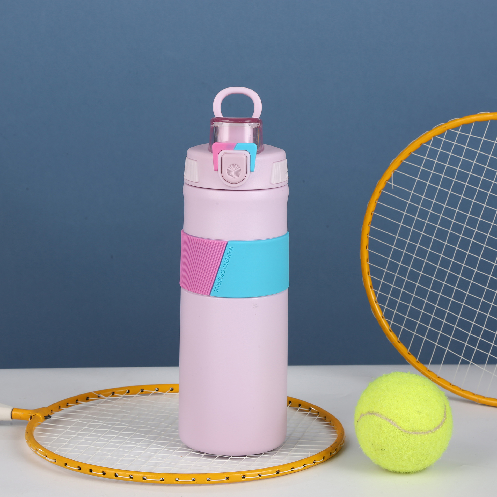 提环便携加厚耐摔316不锈钢保温杯创意拼色户外运动旅游水壶详情4