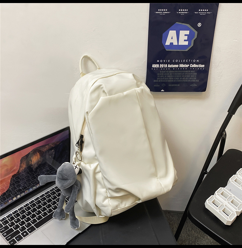 书包男大学生ins潮酷休闲简约大容量双肩包初中生高中生旅行背包详情45