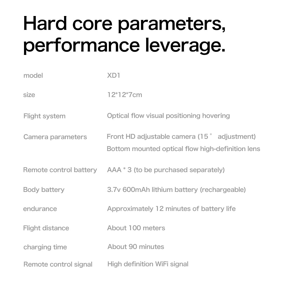 迷你无人XD1航拍四轴飞行器跨境遥控玩具飞机光流定高合金drone详情43