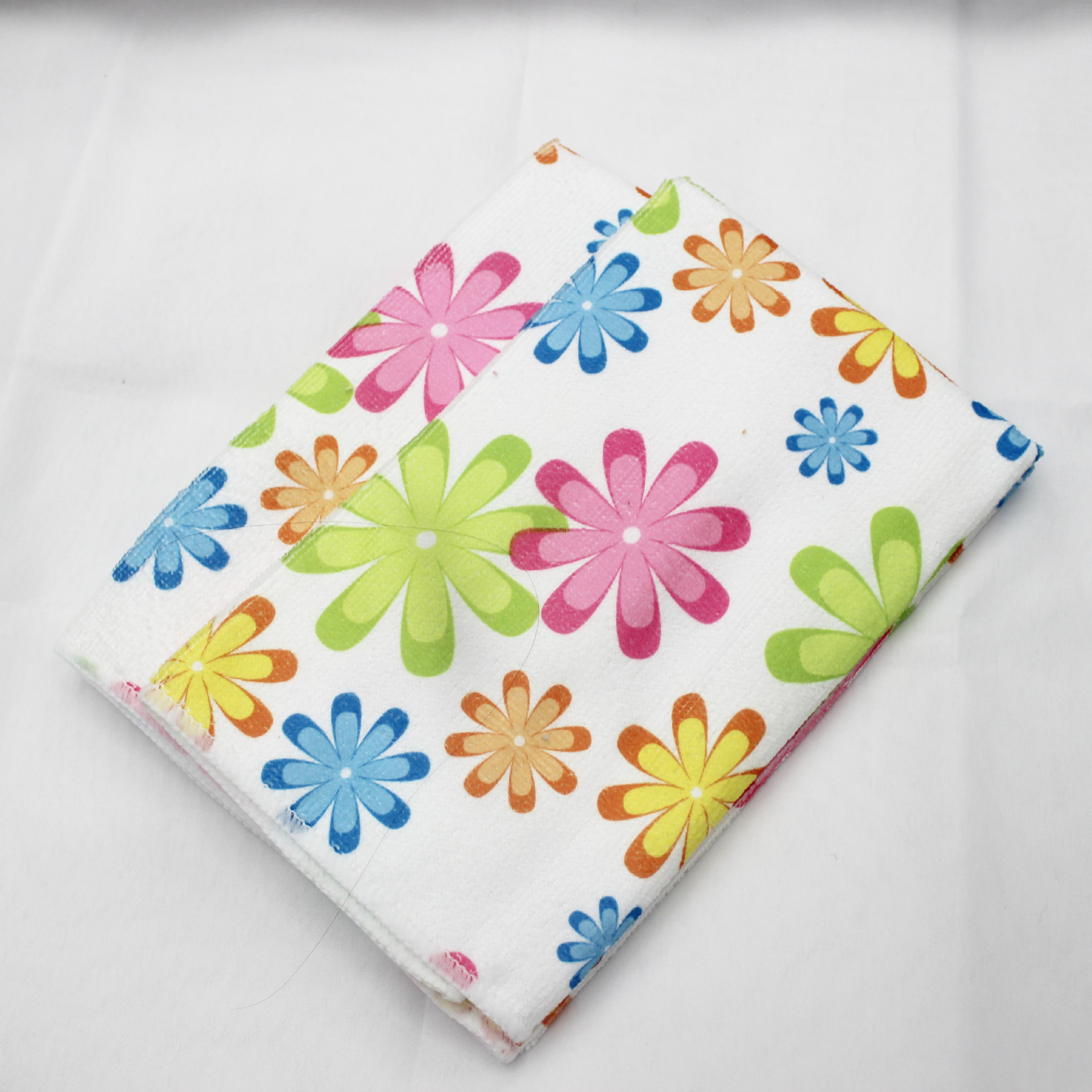 Recommended 4-piece set of Jingbai Li printed plain strip dishcloth and colored dishcloth for home cleaning pic 3