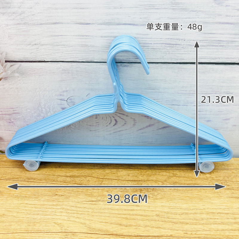 721衣架加粗简约晾衣架衣架批发无痕衣架家用成人防滑塑挂衣架详情4