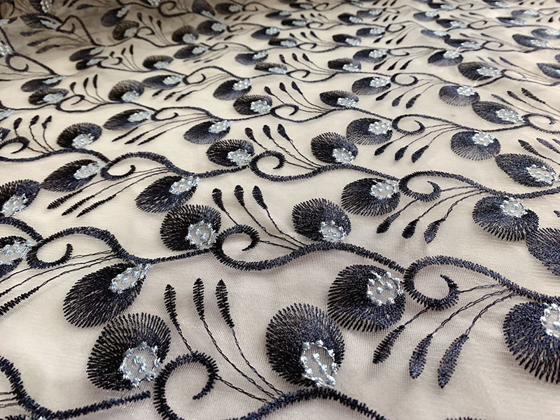 Factory direct sales of home textile accessories, embroidered leaf fabric, skirts, wedding dresses, lace accessories, multiple specifications customized pic 12