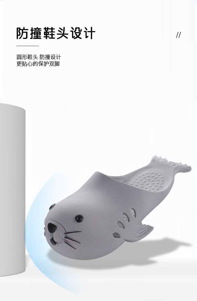 New sea lion couple slippers for women, cartoonish and cute summer, girlish cool slippers for home wear, beach headscarves for men pic 5