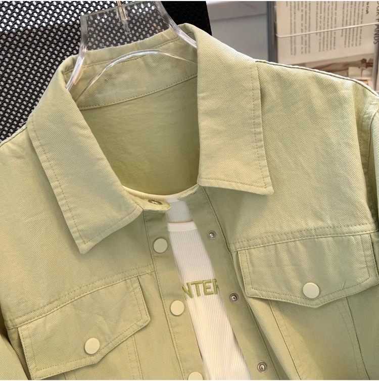 Polo领长袖衬衫女2024春秋新款洋气时尚修身显瘦薄款衬衣外套上衣详情29