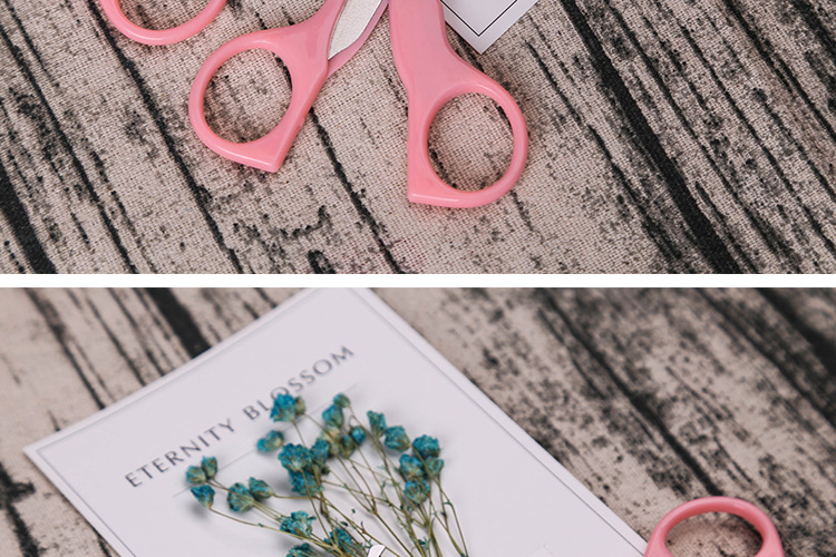 工厂现货批发婴儿指甲剪美容剪不锈钢圆头小剪刀儿童安全鼻毛剪刀详情15